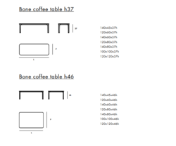 Table basse Bone Sovet Design contemporain Caen