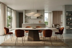 Table repas avec allonges Zenit Easyline Design contemporain Caen