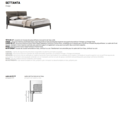 SETTANTA lit Dall Agnese Design contemporain Caen