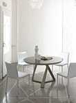 TABLE RONDE AVEC ALLONGE MILLENIUM Bontempi Casa Design Contemporain Caen