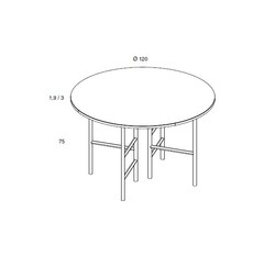 Scala table repas Mobenia Design contemporain Caen