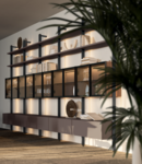 Biblioth�que Bambou Dallagnese Design contemporain Caen