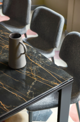 Table carr�e avec allonge Marcopolo Midj Design contemporain Caen