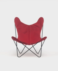 Fauteuil AA Butterfly Toile coloris Framboise