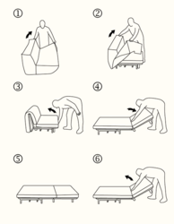 Fauteuil ou canap� convertible TOMMY Milano Bedding Design contemporain Caen