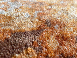 Tapis noué main Granitee Fauve Serge Lesage Design contemporain Caen