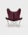 Fauteuil AA Butterfly Cuir Bordeaux Structure Laquée ou Chromée Design Contemporain Caen