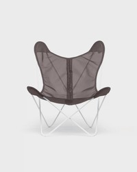 Fauteuil AA Butterfly Tissu Batyline Chocolat Noir  Design Contemporain Caen