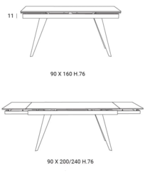 Table ARISTON Easyline Design contemporain Caen