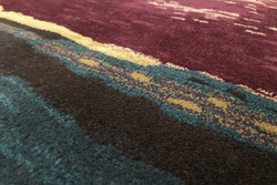 Tapis koe bleu Serge Lesage Fin de s�rie