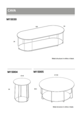 Table basse Cava Mobenia Design contemporain Caen