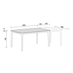 Table Smooth Dall Agnese Design contemporain Caen