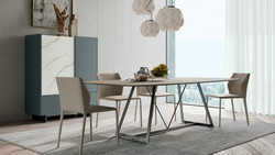 Table Repas RADAR ovale Dall Agnese Design Contemporain Caen