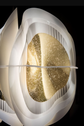 Fiordlys Gold Suspension Slamp Design contemporain Caen
