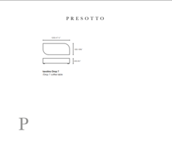 Table basse Drop Presotto Design contemporain Caen