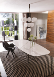 Table FIL8 Fixe shaped Ozzio Design contemporain Caen
