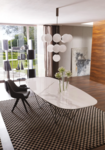 Table FIL8 Fixe shaped Ozzio Design contemporain Caen