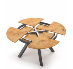 Table ronde extensible PETALO Easyline Desing contemporain Caen