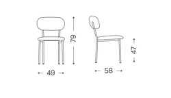 Chaise Bonne Easyline by Ozzio Design contemporain Caen