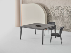 Table Duke carre avec allonge Bontempi Casa Design Contemporain Caen