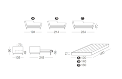 canap convertible Jeremie-EVO Milano Bedding Design contemporain Caen