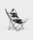 Fauteuil AAnd Butterfly Peau Noir Blanc Design Contemporain Caen