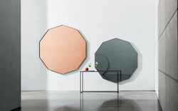 VISUAL MIROIR  DECAGONAL Sovet Italia Design Contemporain Caen