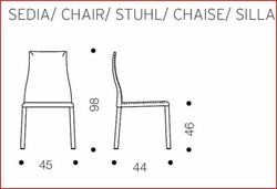 CHAISE BLITZ OZZIO Design Contemporain Caen