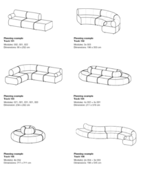 Canap� modulable Track Artifort Design contemporain Caen