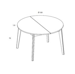 Table Moss Mobenia Design contemporain Caen