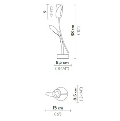 Lampe nomade TULIP Slamp Design contemporain Caen