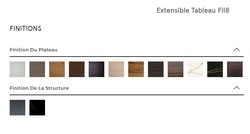 FIL8 Table extensible Ozzio Design contemporain Caen