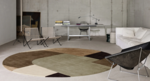 Tapis Blueprint brun havane Serge Lesage Design contemporain Caen