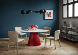 Table ronde Pliss Midj Design contemporain Caen