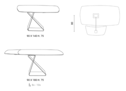 TABLE Clessy Easyline Design contemporain Caen