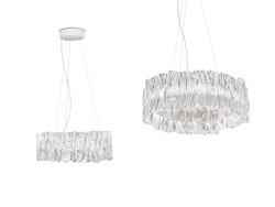 Accordon suspension prisma blanc Slamp Design contemporain Caen