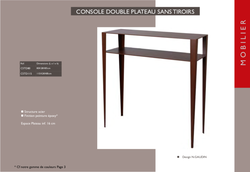 CONSOLE AFD GRAND SOEUR 4P double plateaux DESIGN CONTEMPORAIN CAEN