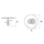 Plafonnier Hula Hoop P3 ICONE LUCE Design contemporain Caen