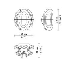 Fiordlys Applique Slamp Design contemporain Caen
