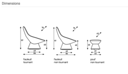 Fauteuil PALA Artifort Design contemporain Caen