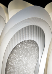 Fiordlys Silver Applique Slamp Design contemporain Caen