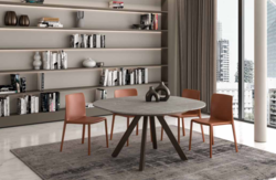 Table ronde extensible PETALO Easyline Desing contemporain Caen
