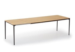 TABLE RECTANGULAIRE AVEC ALLONGE SLIM Sovet Italia Design Contemporain Caen